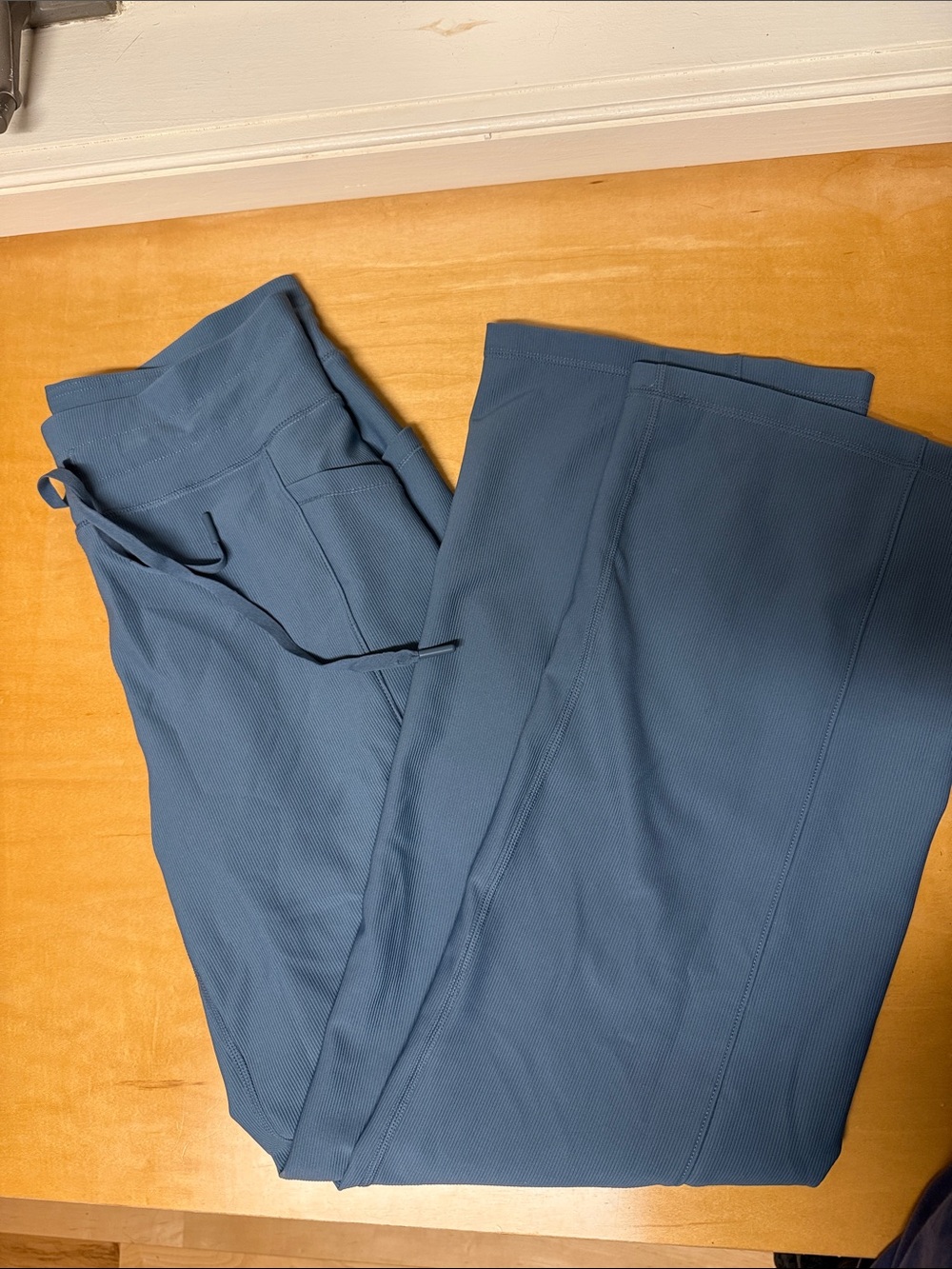 Women's Slate Blue Drawstring Track Pants